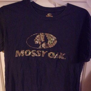 Blue Mossy Oak Men's T-Shirt Large